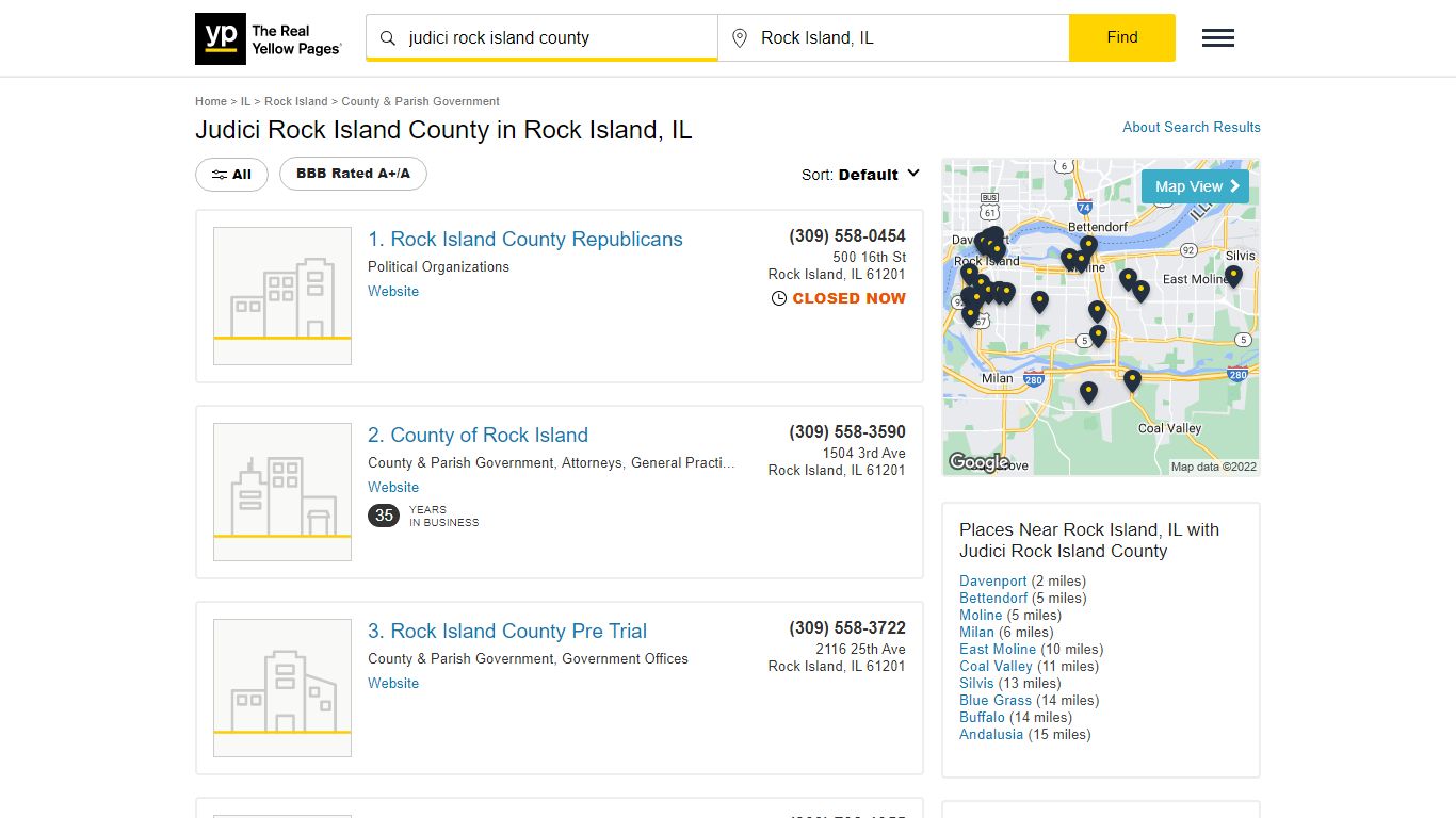 Judici Rock Island County in Rock Island, IL - Yellow Pages